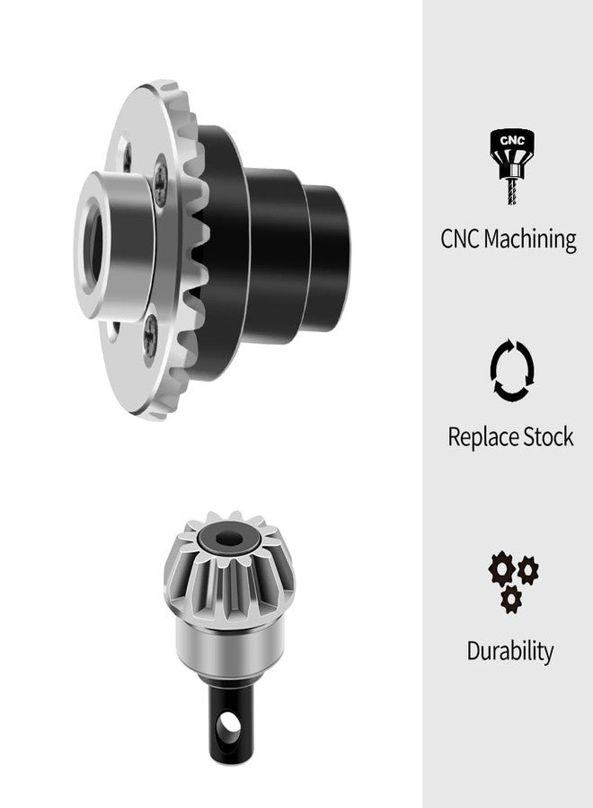 GLOBACT FCX24 Axle Diff Gear Set 12/24T Steel Bevel Gear for FMS 1/24 FCX24 1/18 FCX18 RC Upgrade (2PCS) - Image 5